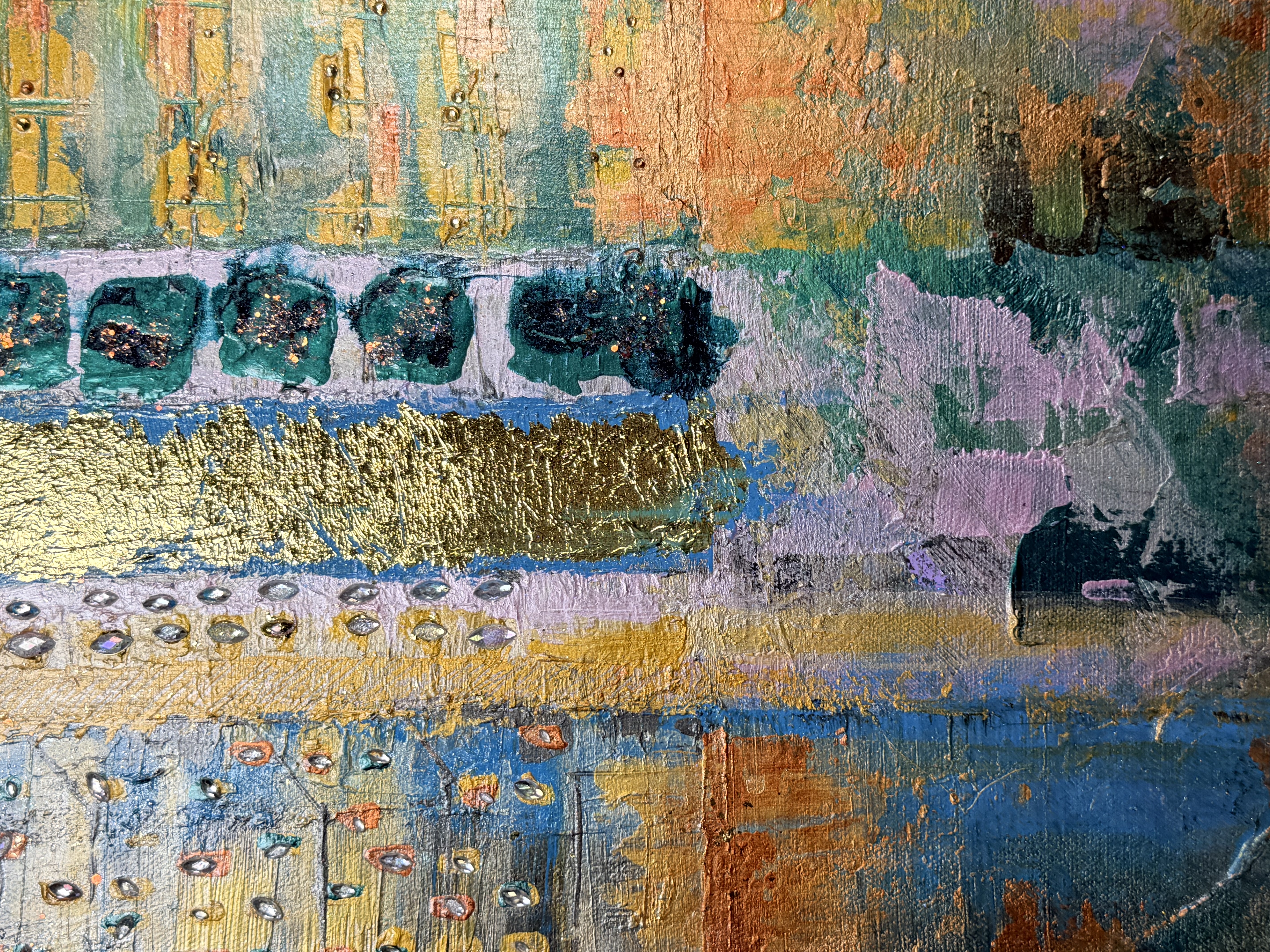 Barcode Oslo 2024 — painting by Lila Fredrika Blom. © Kunst med Blom, Oslo